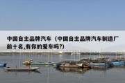 中国自主品牌汽车（中国自主品牌汽车制造厂前十名,有你的爱车吗?）