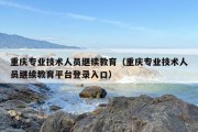 重庆专业技术人员继续教育（重庆专业技术人员继续教育平台登录入口）