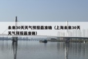 未来30天天气预报最准确（上海未来30天天气预报最准确）