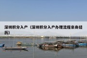 深圳积分入户（深圳积分入户办理流程亲身经历）
