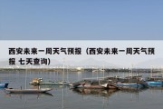 西安未来一周天气预报（西安未来一周天气预报 七天查询）