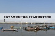 9米个人所得税计算器（个人所得税9个税目）