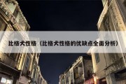比格犬性格（比格犬性格的优缺点全面分析）