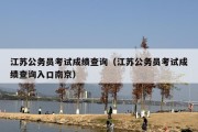 江苏公务员考试成绩查询（江苏公务员考试成绩查询入口南京）