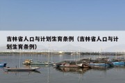 吉林省人口与计划生育条例（吉林省人口与计划生育条例）