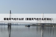 雾霾天气吃什么好（雾霾天气吃什么好消化）