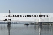 个人综合保险查询（人寿保险综合保险查询个人账户）