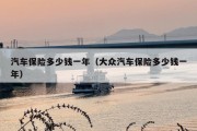 汽车保险多少钱一年（大众汽车保险多少钱一年）