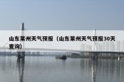 山东莱州天气预报（山东莱州天气预报30天查询）