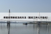 用猪皮熬制皮冻的方法（猪皮三种人不能吃）
