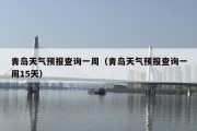 青岛天气预报查询一周（青岛天气预报查询一周15天）