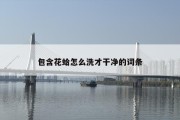 包含花蛤怎么洗才干净的词条