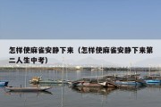 怎样使麻雀安静下来（怎样使麻雀安静下来第二人生中考）
