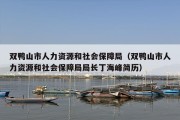 双鸭山市人力资源和社会保障局（双鸭山市人力资源和社会保障局局长丁海峰简历）