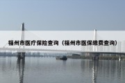 福州市医疗保险查询（福州市医保缴费查询）
