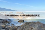 太平洋报价中心（太平洋保险报价预览）