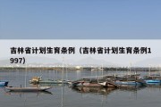 吉林省计划生育条例（吉林省计划生育条例1997）
