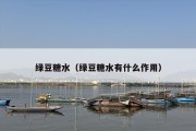 绿豆糖水（绿豆糖水有什么作用）