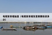 电视背景墙加盟（电视背景墙生意需要投资多少）