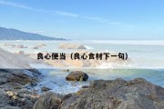 良心便当（良心食材下一句）