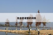 包含芭诺客的词条