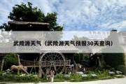 武陵源天气（武陵源天气预报30天查询）