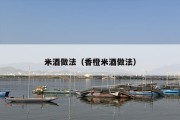米酒做法（香橙米酒做法）