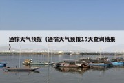 通榆天气预报（通榆天气预报15天查询结果）