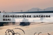 巴威台风路径实时发布系统（台风巴威升级成强台风）