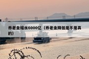 养老金缩水6000亿（养老金降低是不是真的）