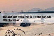 台风最新消息台风路径台风（台风最新消息台风路径台风2021）