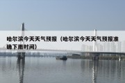 哈尔滨今天天气预报（哈尔滨今天天气预报准确下雨时间）