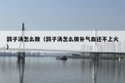 鸽子汤怎么做（鸽子汤怎么做补气血还不上火）