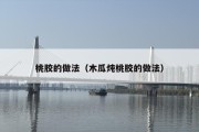桃胶的做法（木瓜炖桃胶的做法）